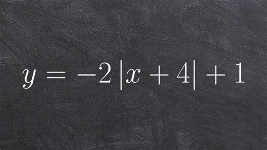 How to find the transformations of an absolute value function
