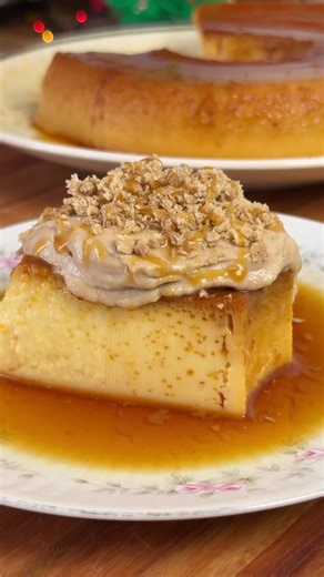 Flan Navideño con Crema de Mantecol: Delicia Casera