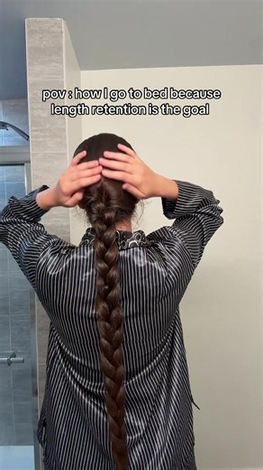 Nightly Hair Oil and Braid Routine for Length Retention