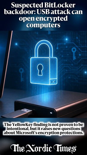 Suspected BitLocker backdoor: USB attack can open encrypted computers