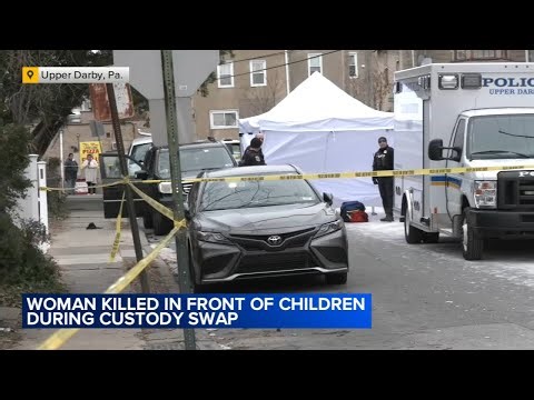Woman killed in front of children during custody swap
