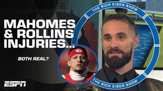 Seth Rollins CATCHES STRAYS comparing his injury to Patrick Mahomes