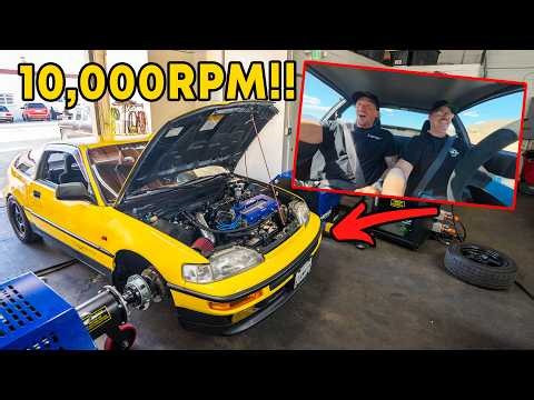 We Built a b18 CRX That REVS TO 10,000RPM!!
