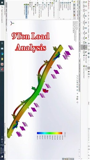 🔥 7.5 Ton Hot Billet😱 9 Ton 🏗️ Lifting Load Analysis | SolidWorks Simulation ⚙️ #solidworks tutorial