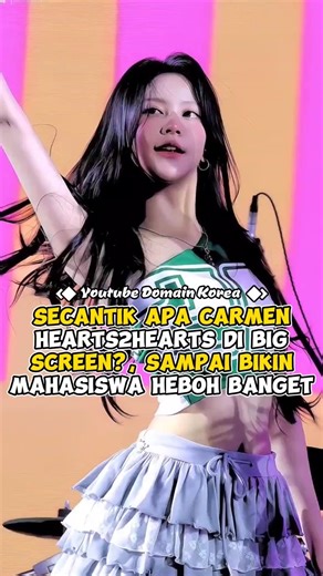 How beautiful did Carmen look on the big screen during Hearts2Hearts, making the students go wild...