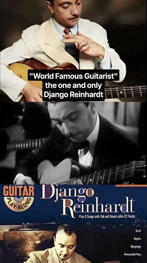 World Famous Guitarist: Django Reinhardt #musichistory #music #jazz #djangoreinhardt #fyp #guitarist