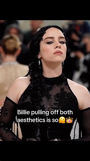Billie Eilish pulling off both aesthetics at Met Gala is such a queen behavior🫠👑