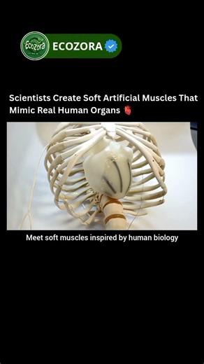 Scientists Built Artificial Muscles That Move Like A Real Heart ❤️ #biotech #robotics #innovation