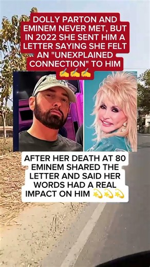 UNEXPLAINED CONNECTION✍️✍️: Eminem reveals Emotional letter Dolly parton sent him 🇺🇸🇺🇸 #truelove