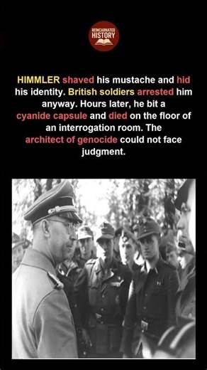 The Final Hours of Heinrich Himmler: Escape, Capture, Death