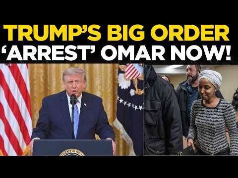Trump LIVE: Trump’s Big Order on Ilhan Omar? Arrest Rumours Spark Political Storm | US News LIVE