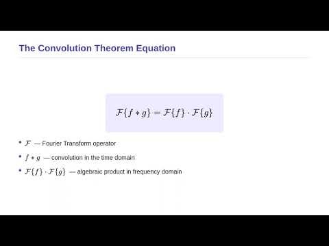 Mathematical Physics III - Convolution Theorem