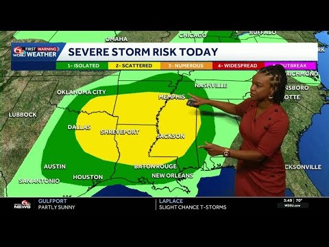 Impact Day: chance for strong to severe storms over the weekend in your New Orleans forecast