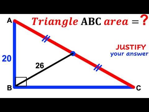 Can you find the area of the Triangle ABC? | (Justify) | #math #maths | #geometry