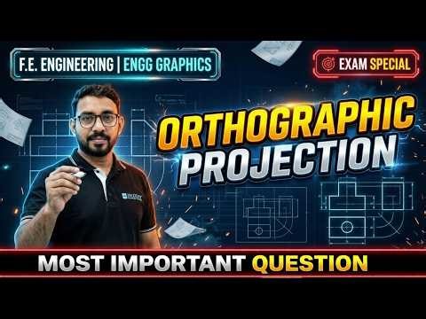 Orthographic Projection 🔥 | Most Important Question 💯 | Engineering Graphics | FE Engineering