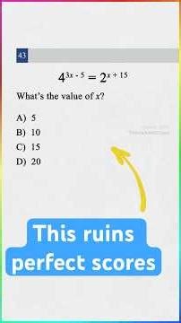 This SAT problem ruins perfect scores..