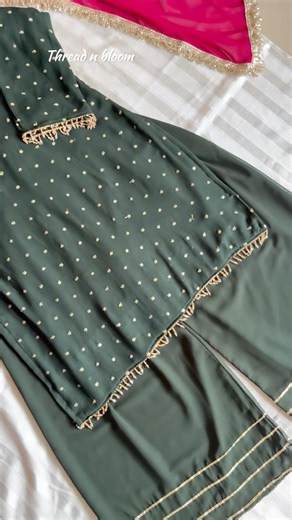 Mehndi Mayon Special Outfit Design 💚✨ | Wedding Season DIY Dress Tutorial#shorts#trending #ytshorts