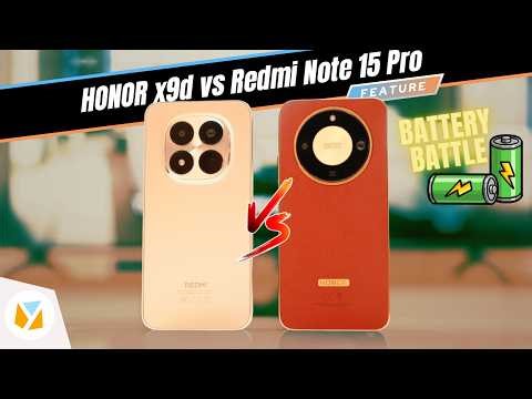 HONOR X9d 5G vs Redmi Note 15 Pro 5G | BATTERY BATTLE