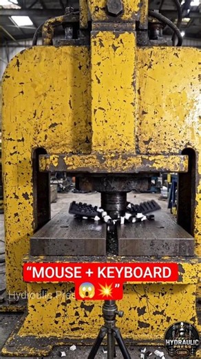 Hydraulic Press vs Mouse & Keyboard 😱💥 | Extreme Crush Test