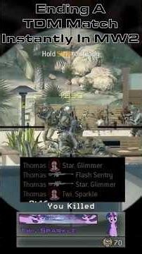 Winning A TDM Match Before It Even Started In MW2 #callofduty #nostalgia
