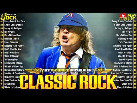 Best Classic Rock Songs Of All Time 🔥 Queen, Aerosmith, Metallica, AC/DC, Nirvana, U2, Led Zeppelin