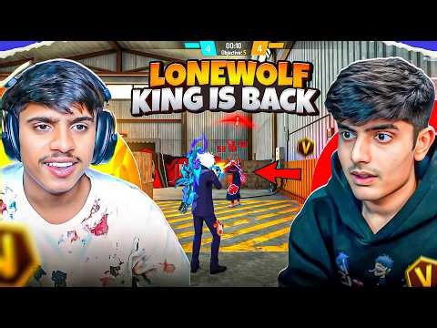 Random Noob Prank With Cute Girl || Lone Wolf मे आ गया V Badge Youtuber 😍 Garena Free Fire 🔥