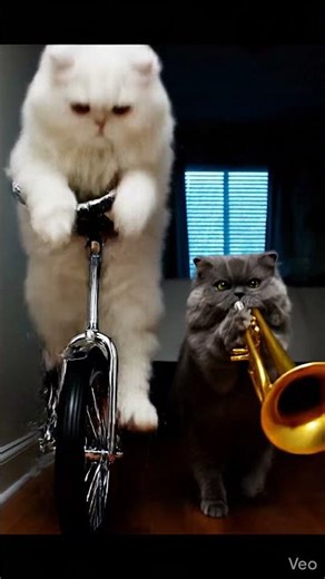 Cats wake owner with trumpet #funnyvideo #lol #funny #memes #cute #cat #cat #funnycats #animals