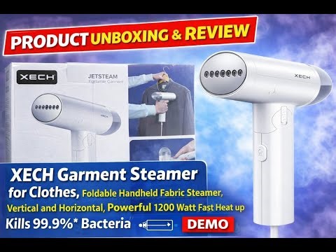 How to Use XECH Foldable Garment Steamer | Unboxing, Demo & Review