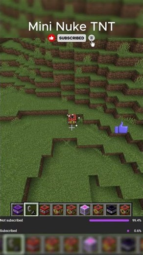 Mini Nuke TNT Experiment #minecraft