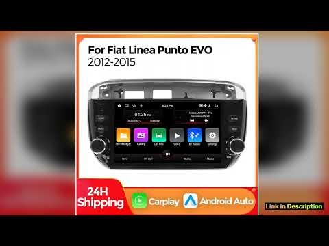 Carplay Andorid Auto Car Radio for Fiat Linea Punto EVO 20122015 Intelligent System Player WIFI BT