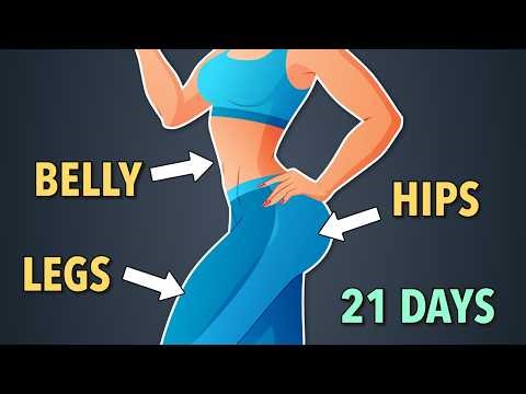 21-Day Fat Loss Challenge: Legs, Belly, and Hips Home Workout