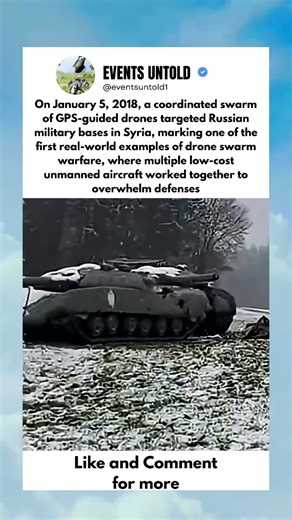 First Drone Swarm Attack in History