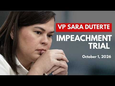 LIVE: VP SARA DUTERTE IMPEACHMENT TRIAL - DAY 32 - OCT. 1, 2026