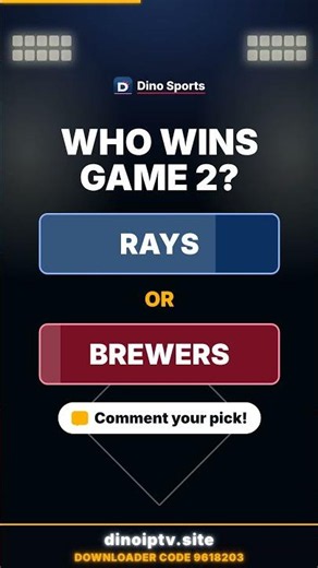 World Series Game 2 Tonight: Who Wins, Rays or Brewers? ⚾