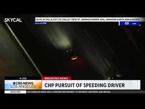 FULL CHASE: CHP Chasing Speeding Corvette Ends in Crash