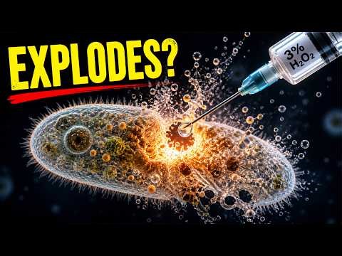 Microbes EXPLODE in 3% Hydrogen Peroxide? Under a Microscope