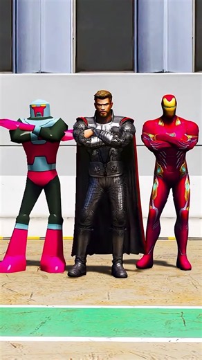 Wait for the Ending: Thor vs Iron Man 😳 #gta #shorts #marvel