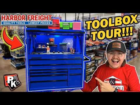 HARBOR FREIGHT Ultimate Toolbox Tour!!! #harborfreight #tools #toolboxtour #toolbox #icon #mechanic