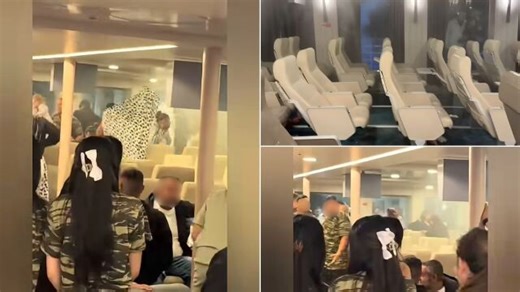 Χάος στο πλοίο "Νήσος Σάμος": Νέες εικόνες μετά την ενεργοποίηση του συστήματος πυρόσβεσης λόγω τσιγάρου - "Λούτσα" έγιναν οι επιβάτες (Βίντεο)