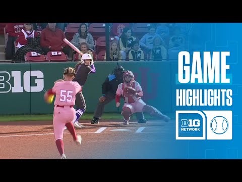 Evansville at Indiana | HIGHLIGHTS | Big Ten Softball | 04/29/2026