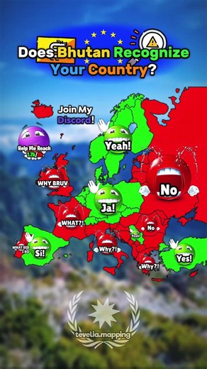 Does Bhutan Recognize Your Country? #geography #maps #mapper #mapping #map
