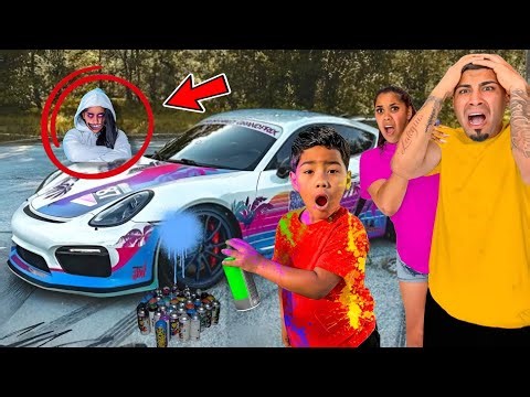 I Spray Painted My Parents Car! They Got So Mad 😱