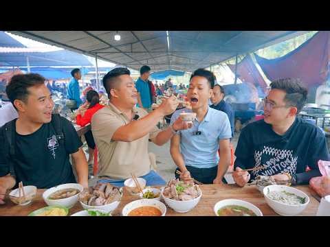 ĐƯA CHỦ TỊCH ĐI CHỢ PHIÊN LÙNG PHÌNH BẤT NGỜ HỘI NGỘ ANH EM YOUTUBE & THƯỞNG THỨC GÀ BẢN LỢN ĐEN