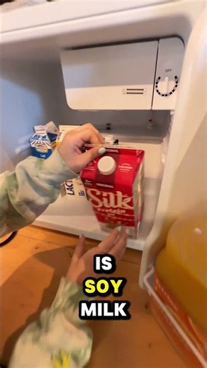 How does a blind person find the right milk in the fridge?