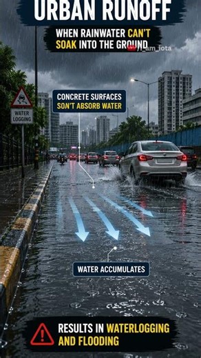 What is Runoff? 🌧️ Explained in 1 Minute #hydrology #civilengineering #educationshorts #farming