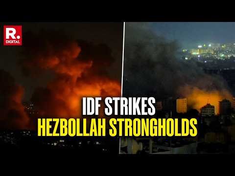 IDF Launches Airstrikes Targeting Hezbollah Strongholds Across South Lebanon