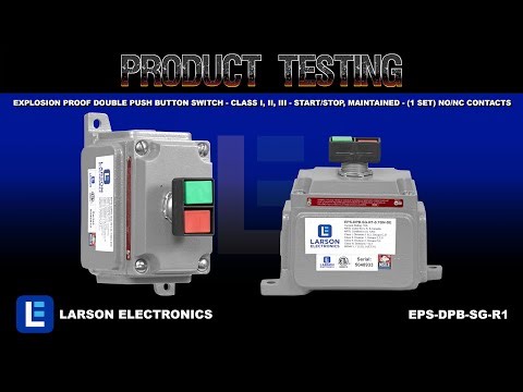 Explosion Proof Double Push Button Switch - Class I, II, III - Start/Stop, Maintained - (1 Set)