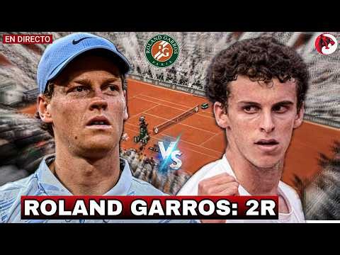 🔴 SINNER vs JM. CERÚNDOLO (2R Roland Garros) ¡EN VIVO! | Análisis y comentarios 🎙️