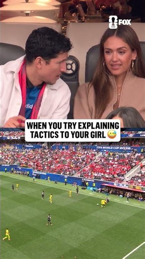 Jessica Alba and Danny Ramirez enjoying the beautiful game