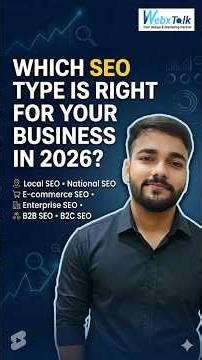 Which SEO Type Is Right for Your Business? (6 Types Explained for Maximum Growth) #seotypes